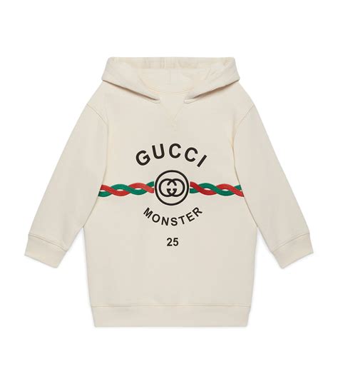 gucci hoodie wit|white Gucci hoodie for kids.